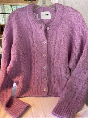 Isabel Marant Etoile lavender cardigan
